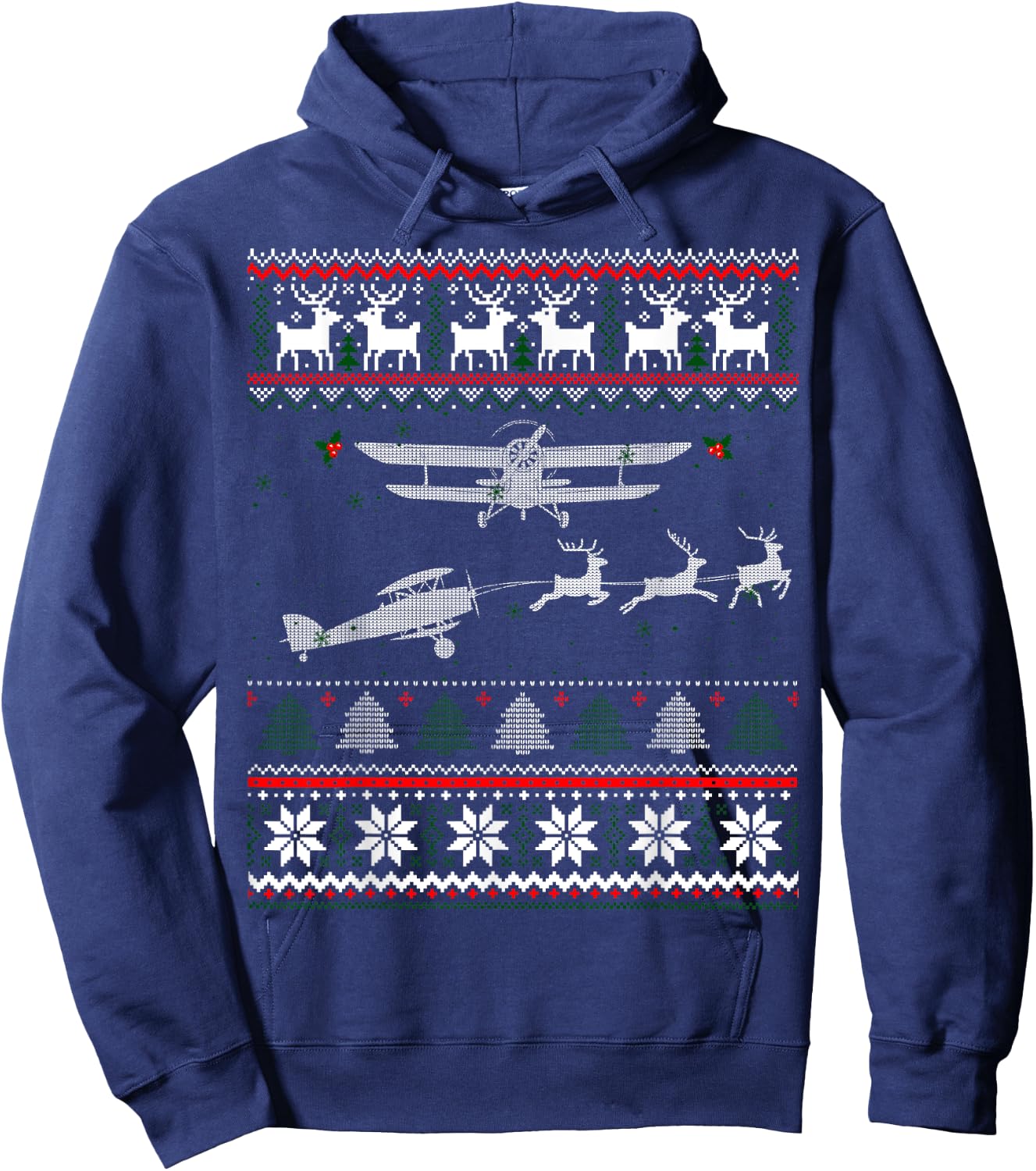 Best Christmas Thanksgiving Gift Pilots Aviation Ugly Hoodie - Hoodie | Navy