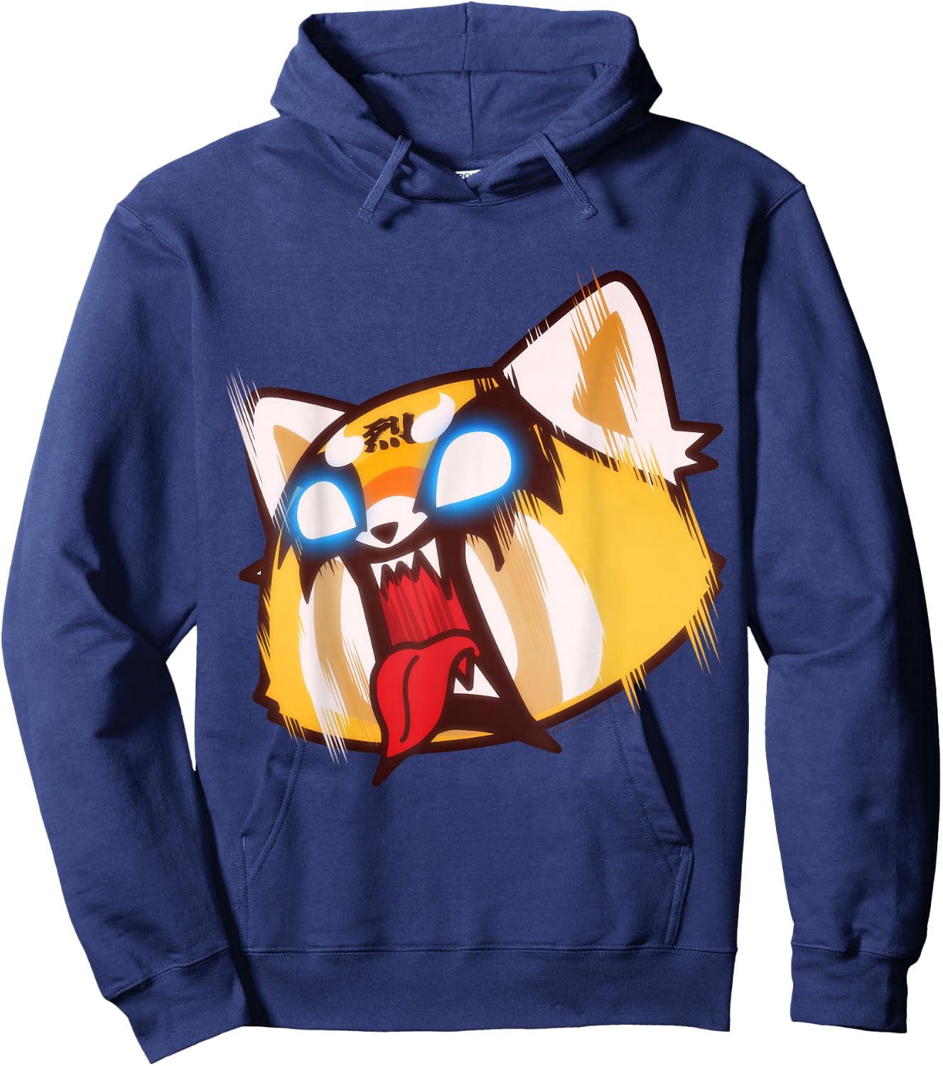Aggretsuko Screaming Rage Shirt Hoodie - Hoodie | Navy