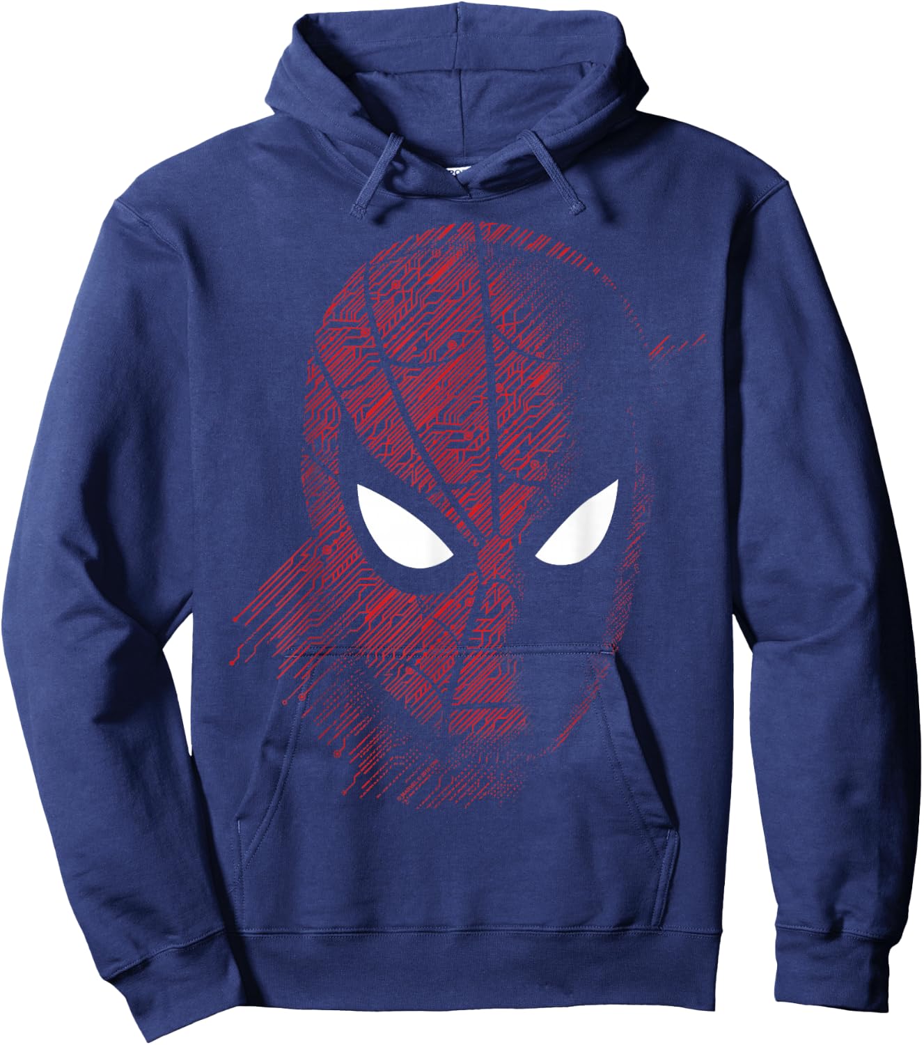 Marvel Spider-Man Far from Home Tech Build-Up Fill Portrait Hoodie - Hoodie | Navy