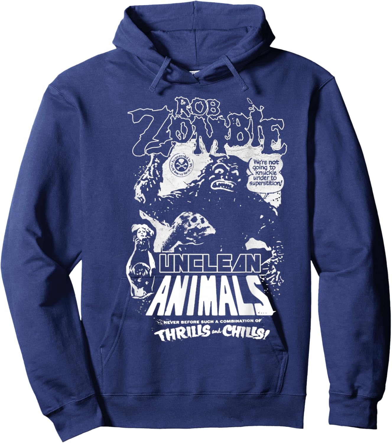 Rob Zombie Unclean Animals Hoodie - Hoodie | Navy