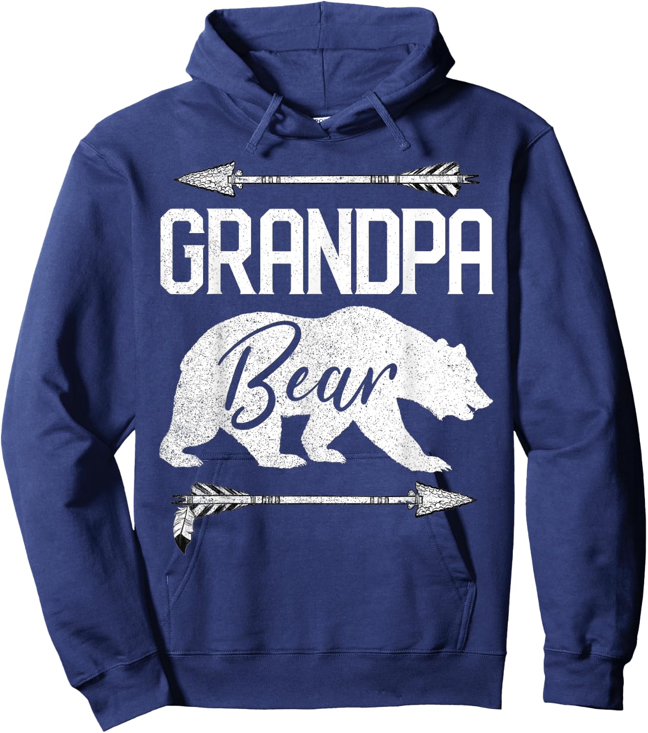 Grandpa Bear Funny Father's Day Gift Papa Best Men Dad Joke Hoodie - Hoodie | Navy