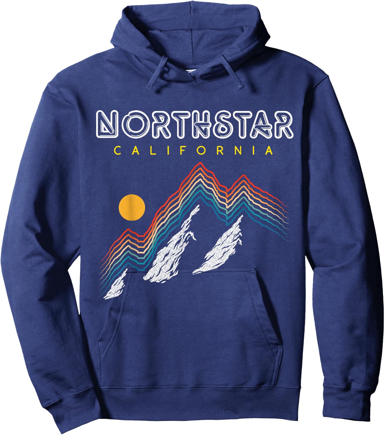 Northstar California - USA Ski Resort 1980s Retro Shirt Hoodie - Hoodie | Navy