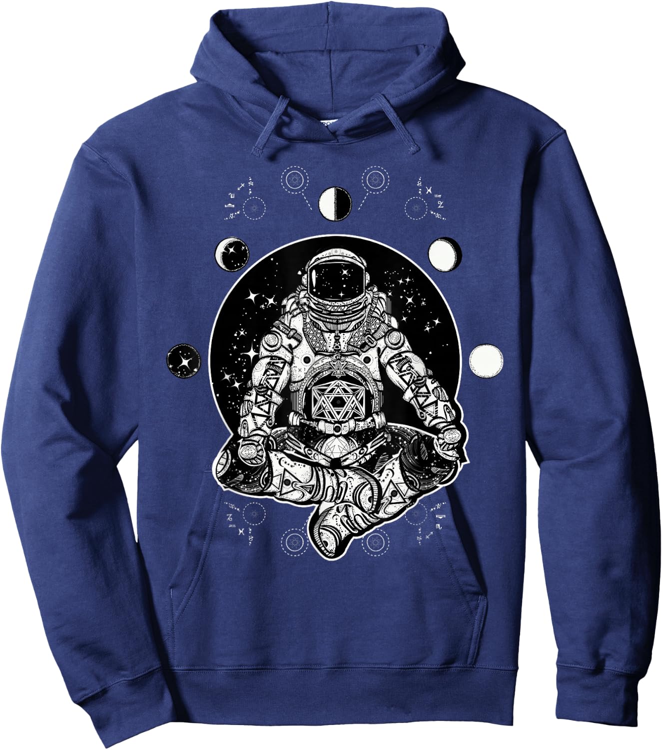 Future Astronaut - Moon Phases Zen Psychonaut Hoodie - Hoodie | Navy