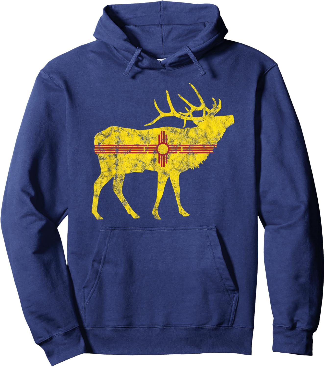 New Mexico Elk Hunting Hoodie - Hoodie | Navy