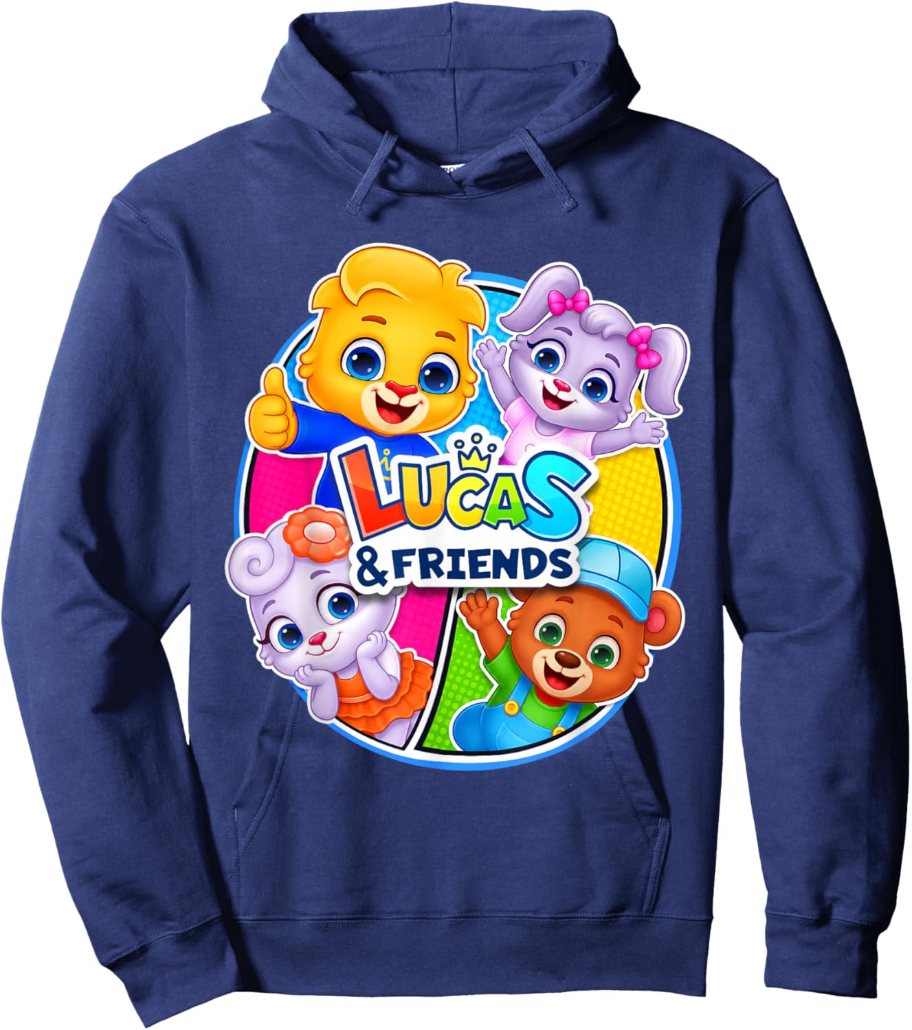 Official Lucas, Ruby, Lilly, Brody Kids Popular Characters Hoodie - Hoodie | Navy