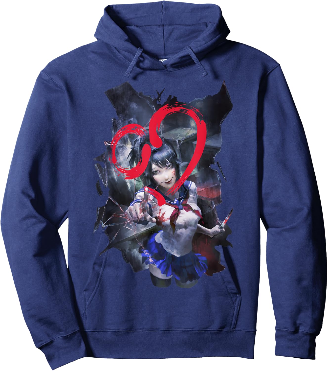 Yandere Simulator Lovesick Shirt Hoodie - Hoodie | Navy