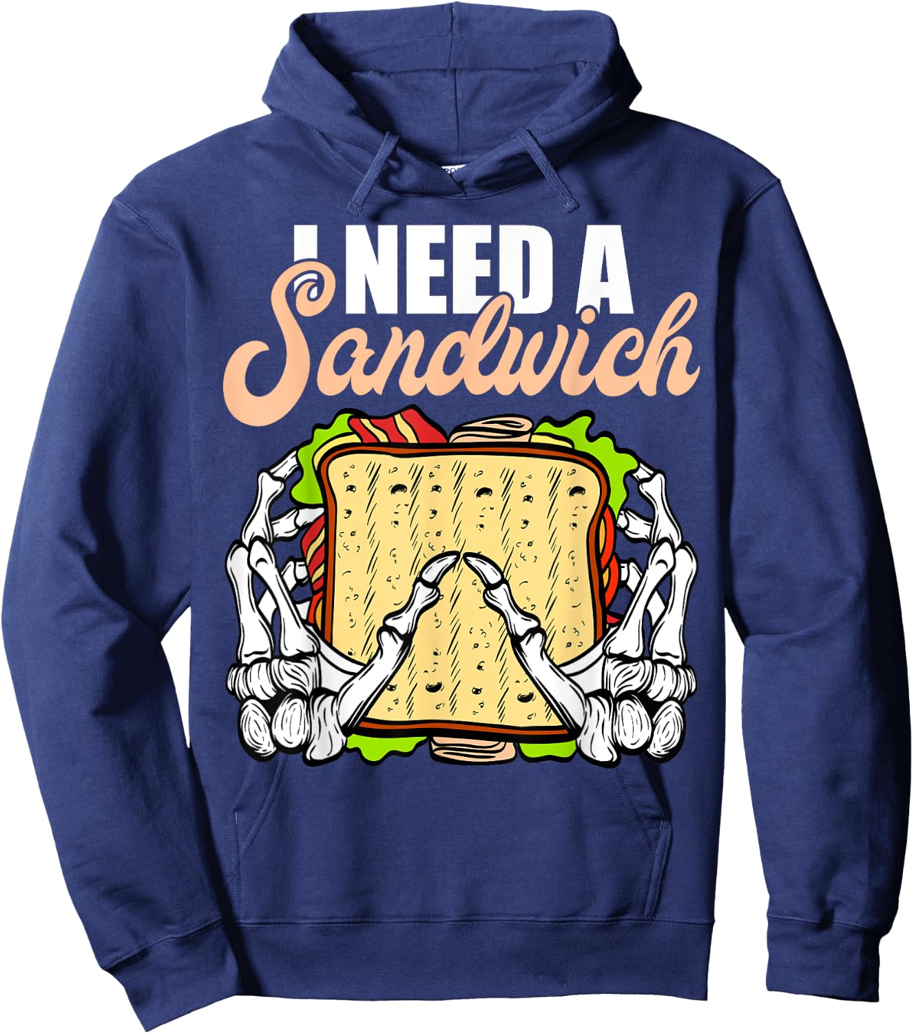 All I need is a Sandwich Halloween Costume Horror movies Hoodie - Hoodie | Navy