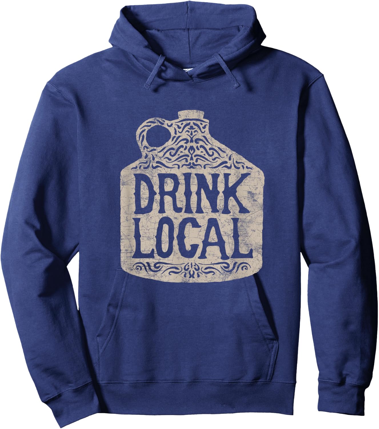 Drink Local T Shirt Growler Brewery Craft Beer Lovers Gifts Hoodie - Hoodie | Navy