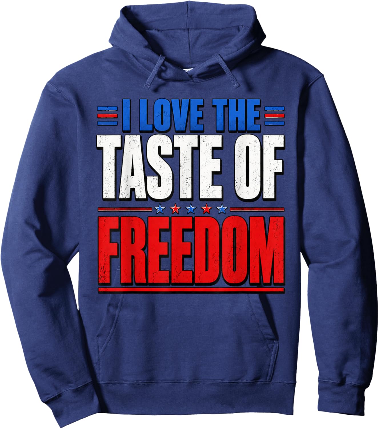 I Love The Taste of Freedom Couple Matching Patriotic Fourth Hoodie - Hoodie | Navy