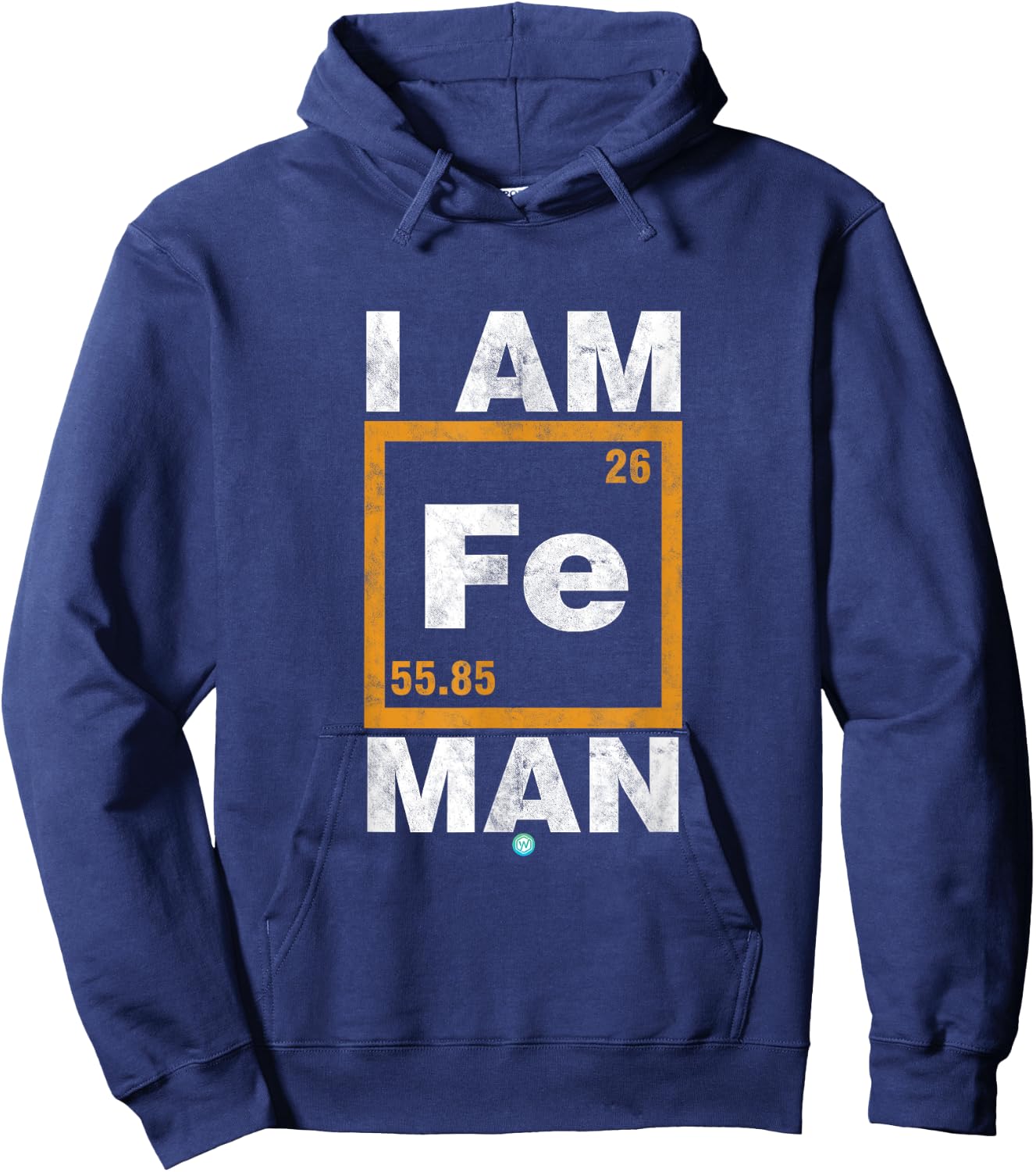 Iron (Fe) Man Funny Periodic Element Shirt Gift Hoodie - Hoodie | Navy