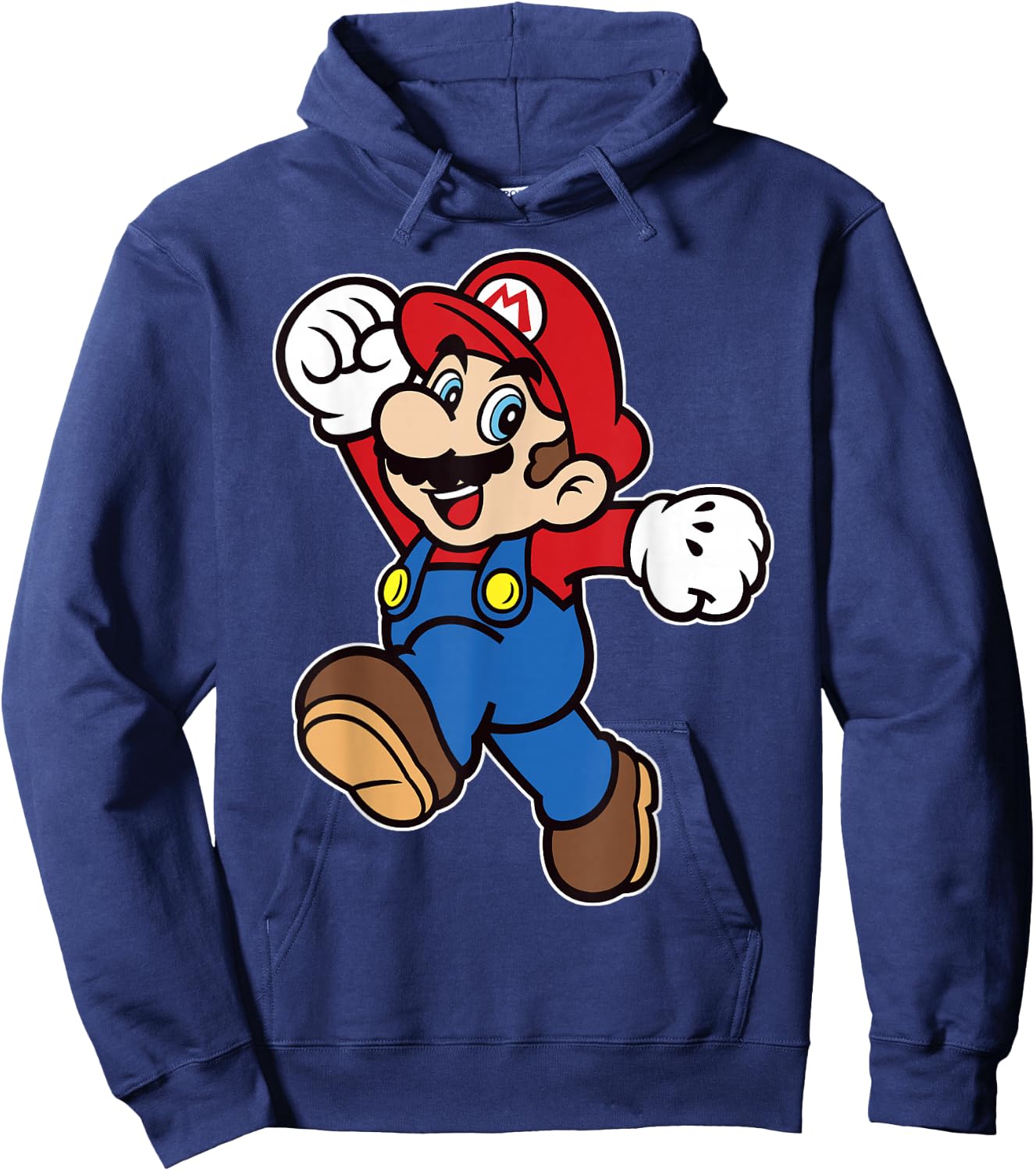 Super Mario Classic Jump Portrait Hoodie - Hoodie | Navy