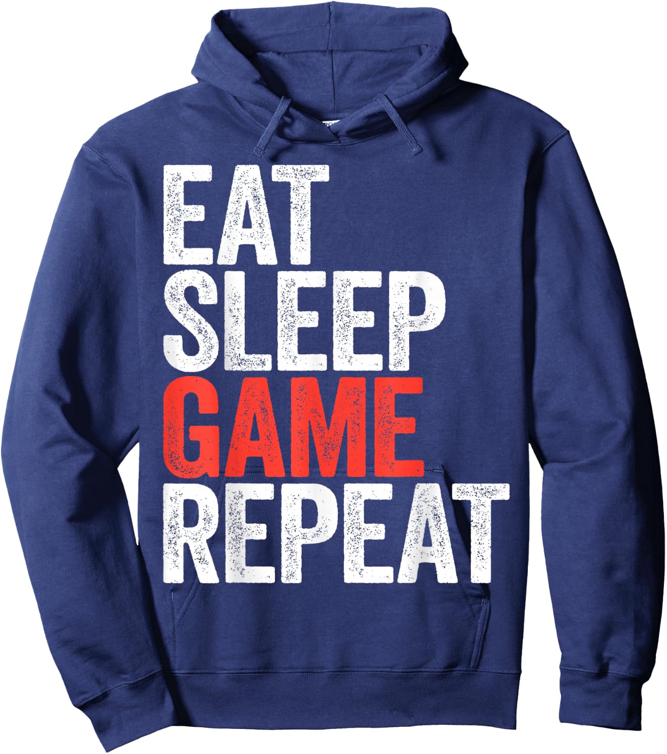 Eat Sleep Game Repeat Shirt Men Women Kids Video Gamer Hoodie - Hoodie | Navy