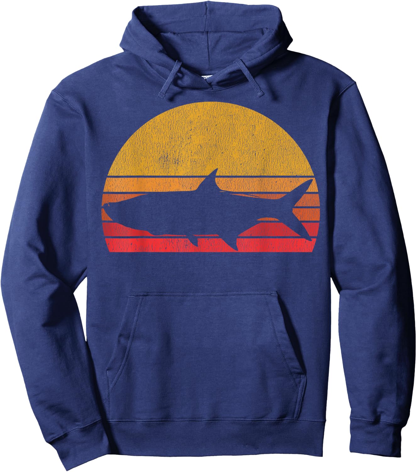 Tarpon Fishing - Retro Tarpon Saltwater Fisherman Hoodie - Hoodie | Navy