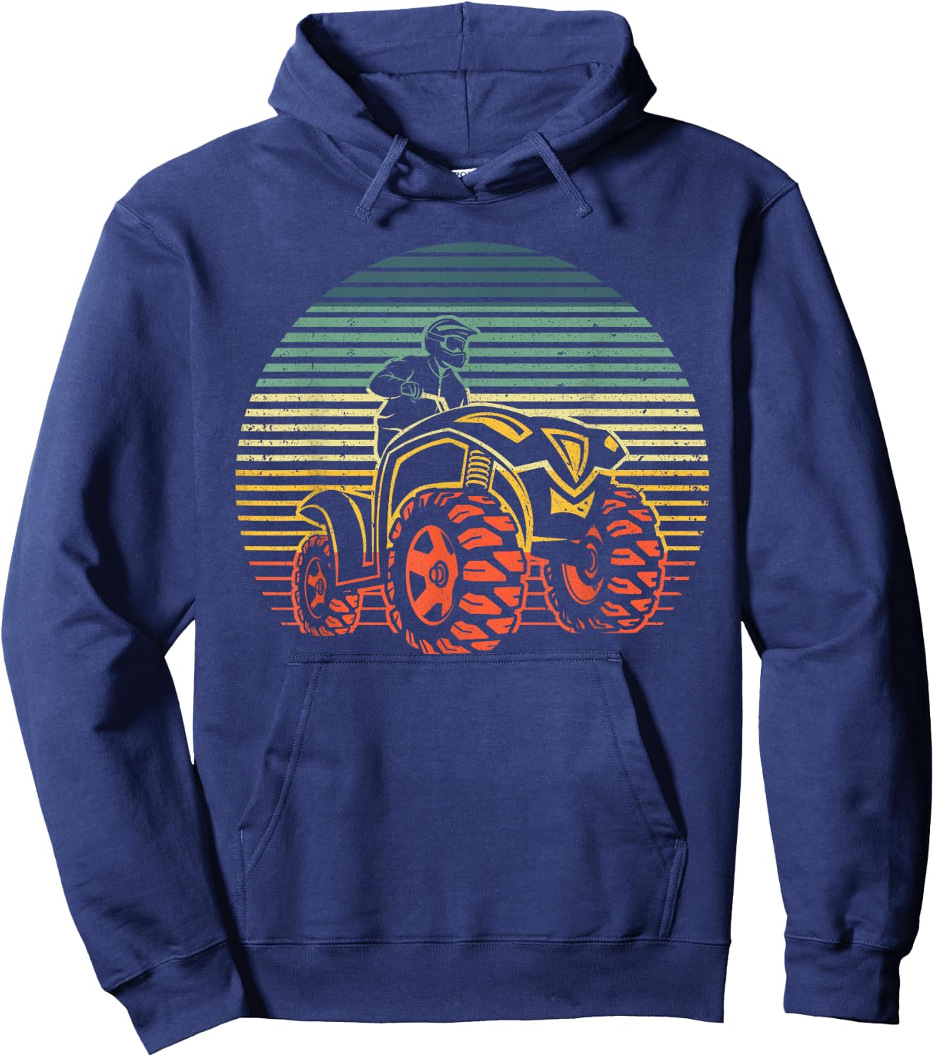 Cool ATV Art Women Quad Off Road Riding 4 Wheeler Hoodie - Hoodie | Navy