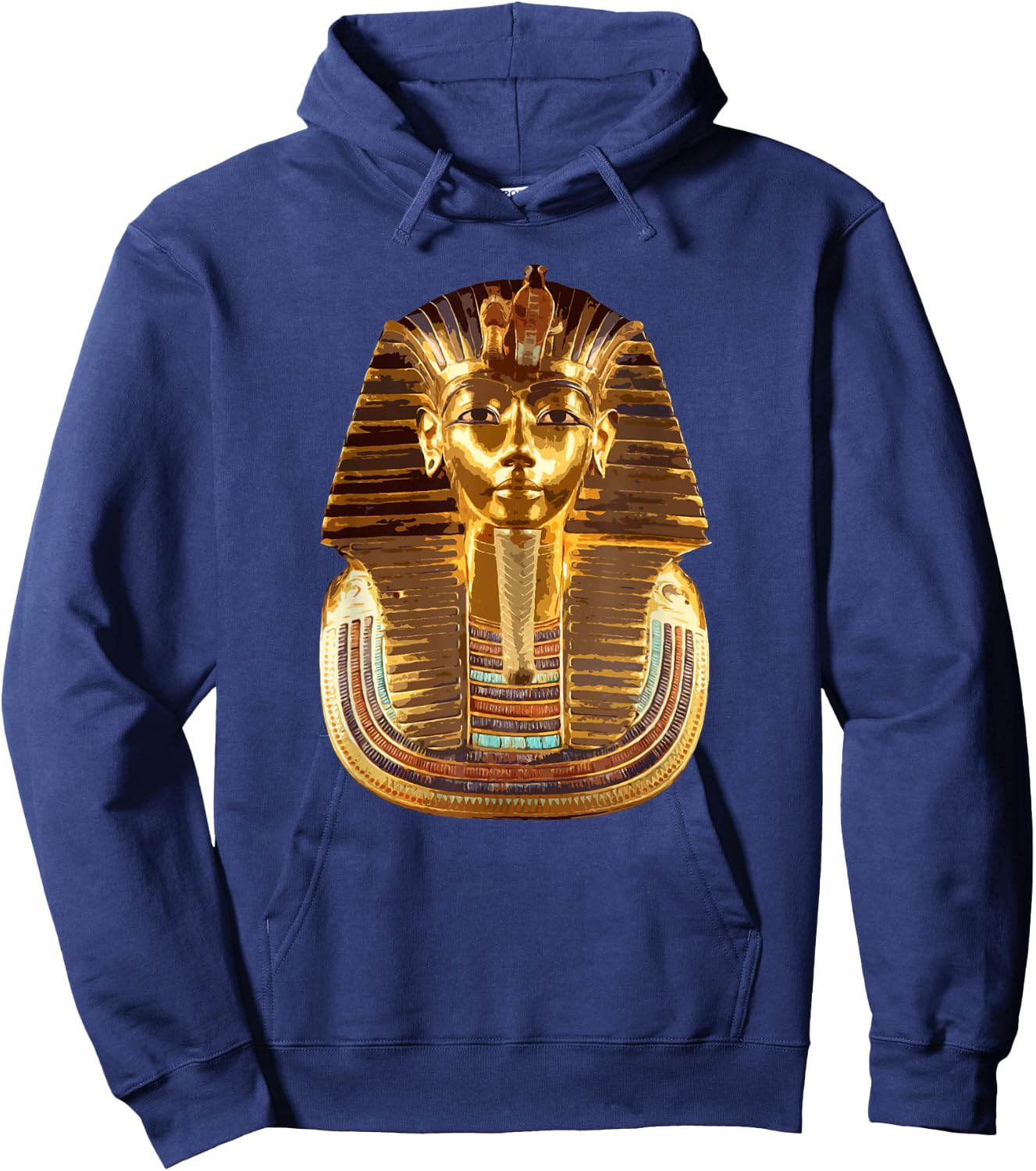 Pharaoh Tutankhamun mask . Ancient Egypt King Tut shirt Hoodie - Hoodie | Navy