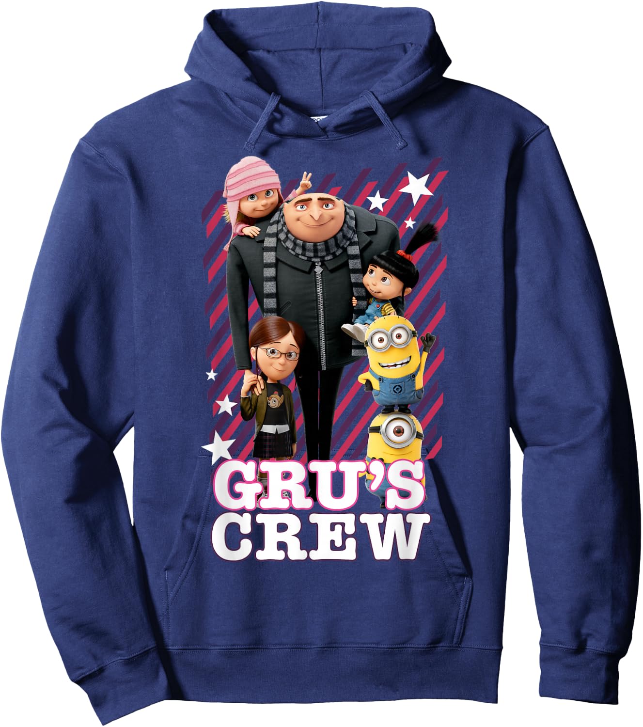 Despicable Me Minions Grus Whole Crew Graphic Hoodie - Hoodie | Navy