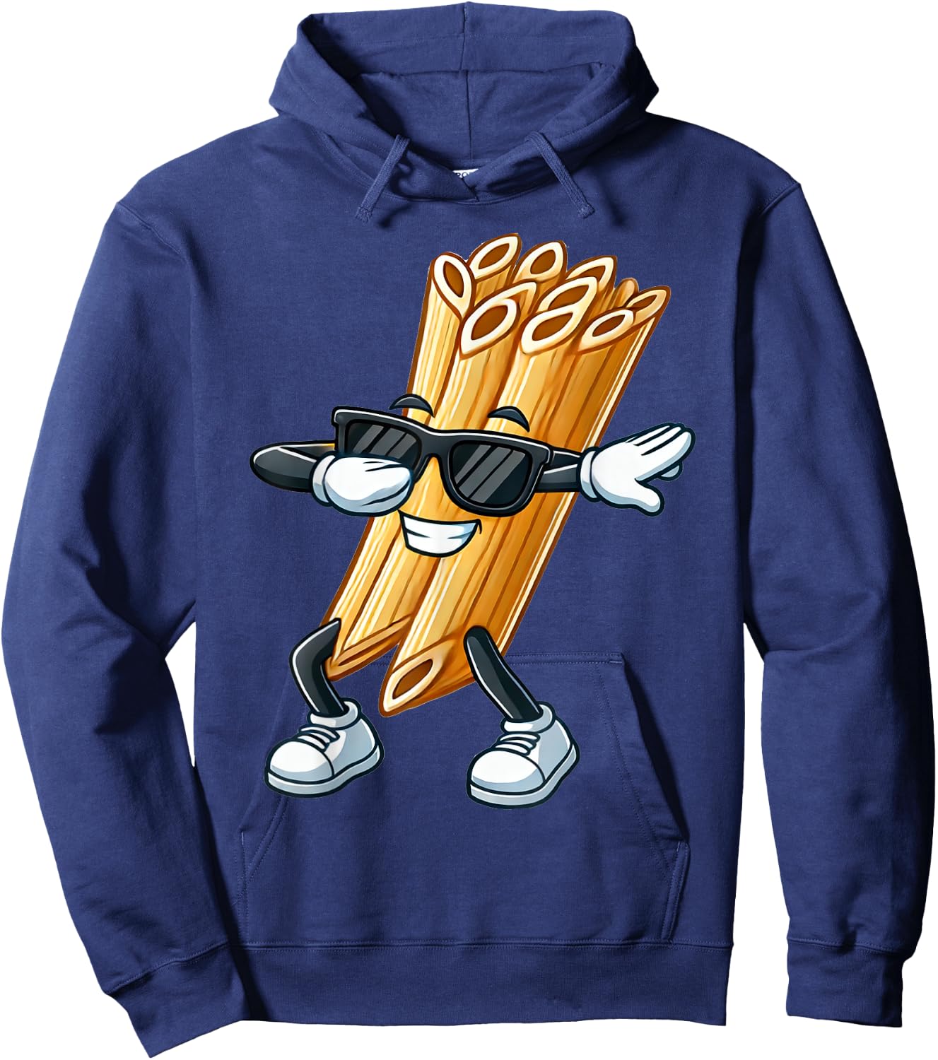 Penne Dabbing Funny Noodle Gift with Noodle Motif Penne Hoodie - Hoodie | Navy
