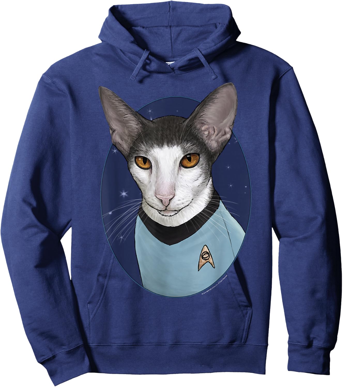 Star Trek: The Original Series Spock Cat Portrait Hoodie - Hoodie | Navy