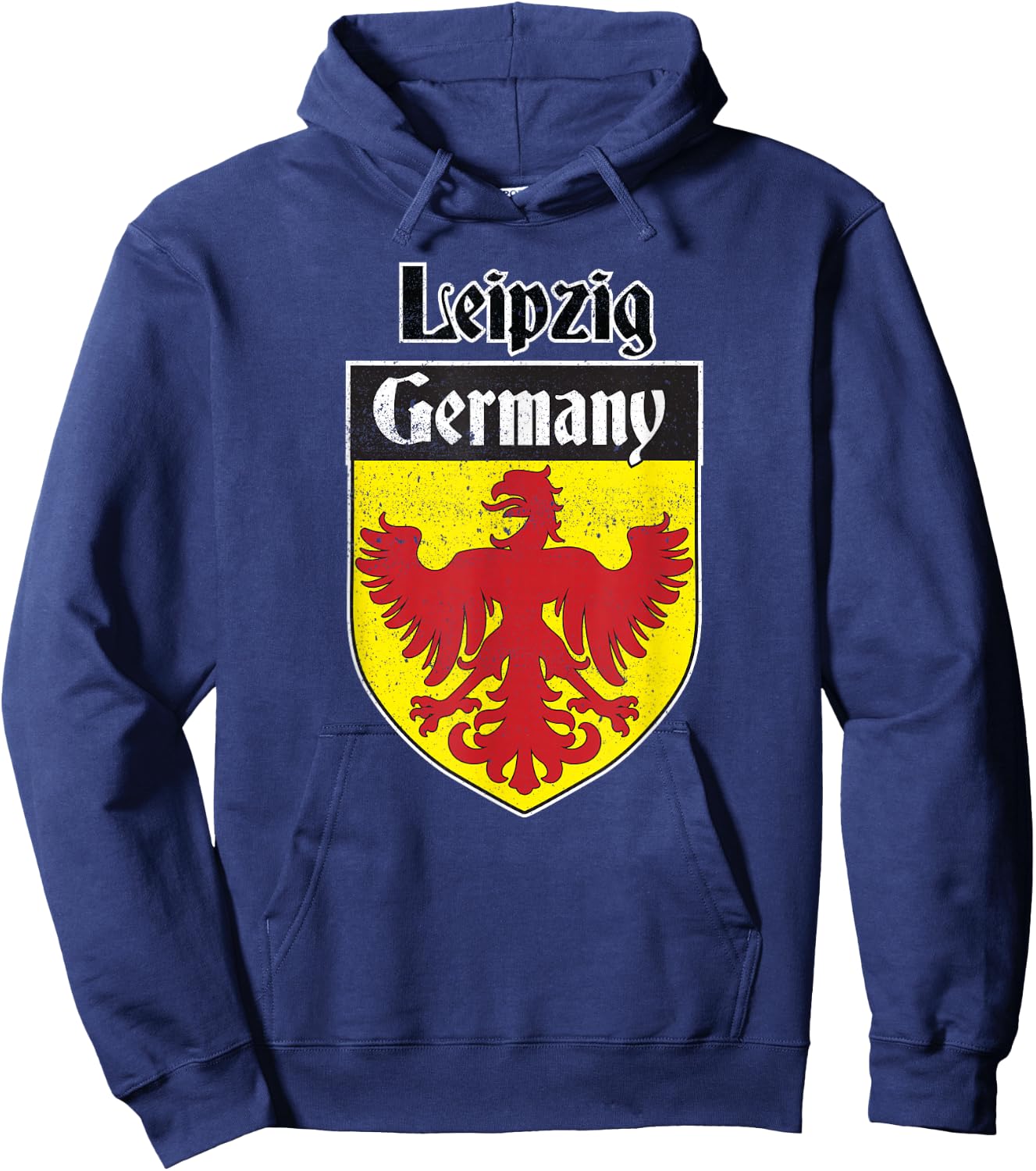 Vintage, Leipzig, Germany tourist, souvenir, German Gift Hoodie - Hoodie | Navy