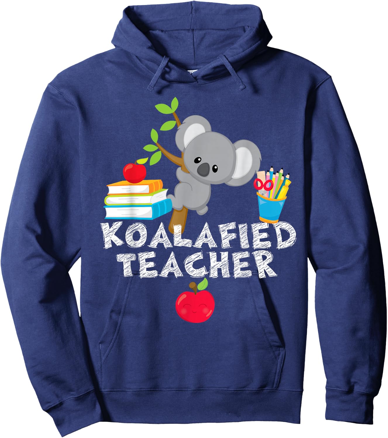 Koalafied Teacher Proud School Teacher Koala Cute Hoodie - Hoodie | Navy