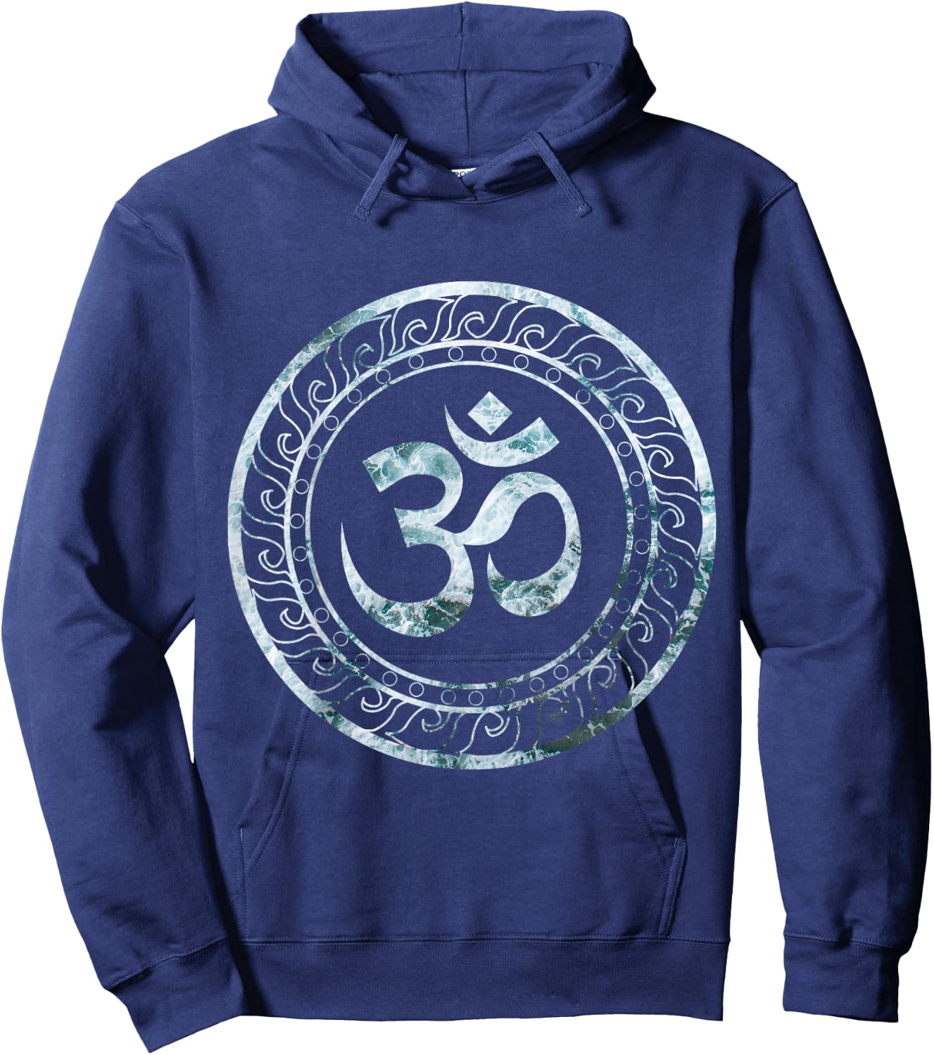 Om Ohm Aum Symbol Spiritual Yoga Hoodie - Hoodie | Navy