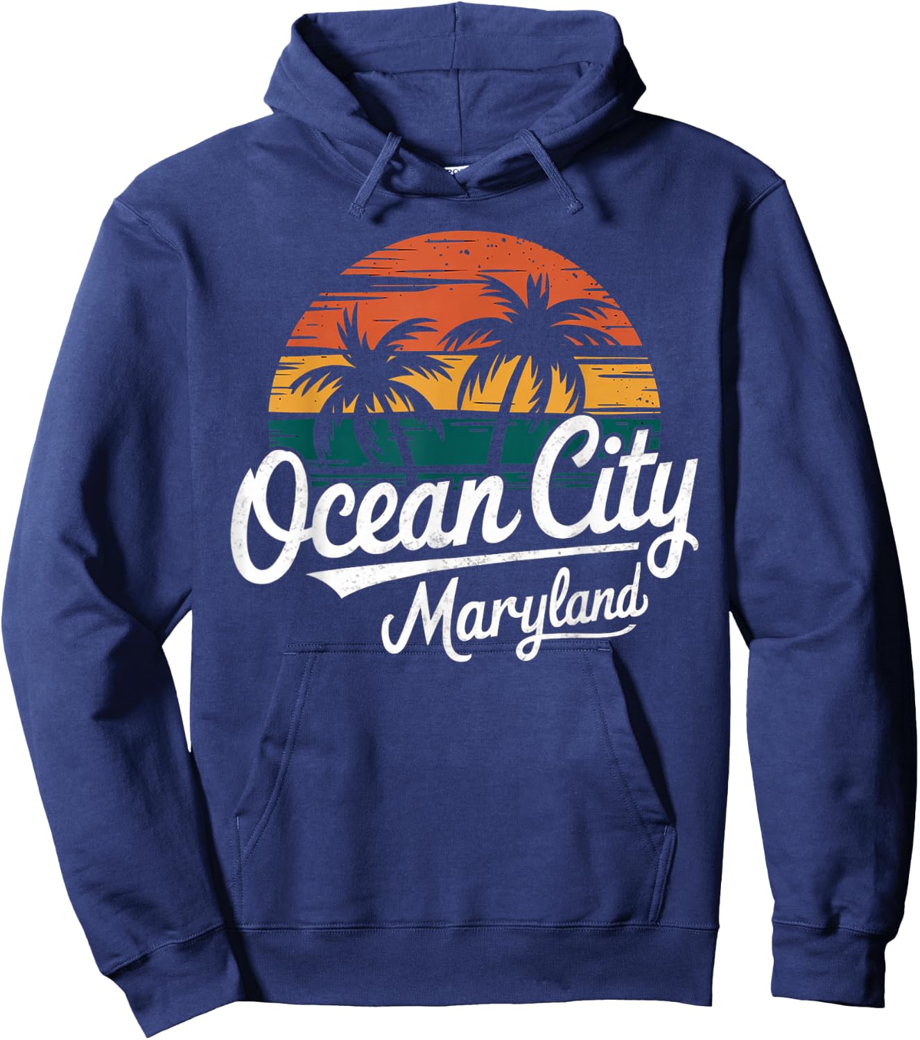 Ocean Beach City MD Maryland State Family Vacation Trip Hoodie - Hoodie | Navy