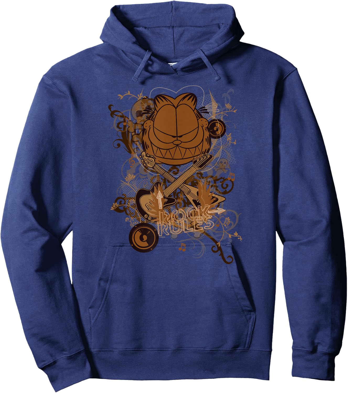 Garfield Rock Rules Hoodie - Hoodie | Navy
