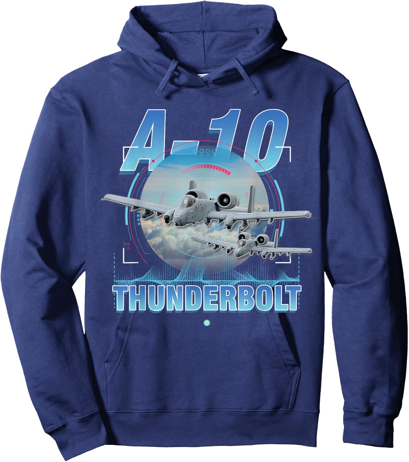 A-10 Thunderbolt II (Warthog) Gift Veterans Hoodie - Hoodie | Navy