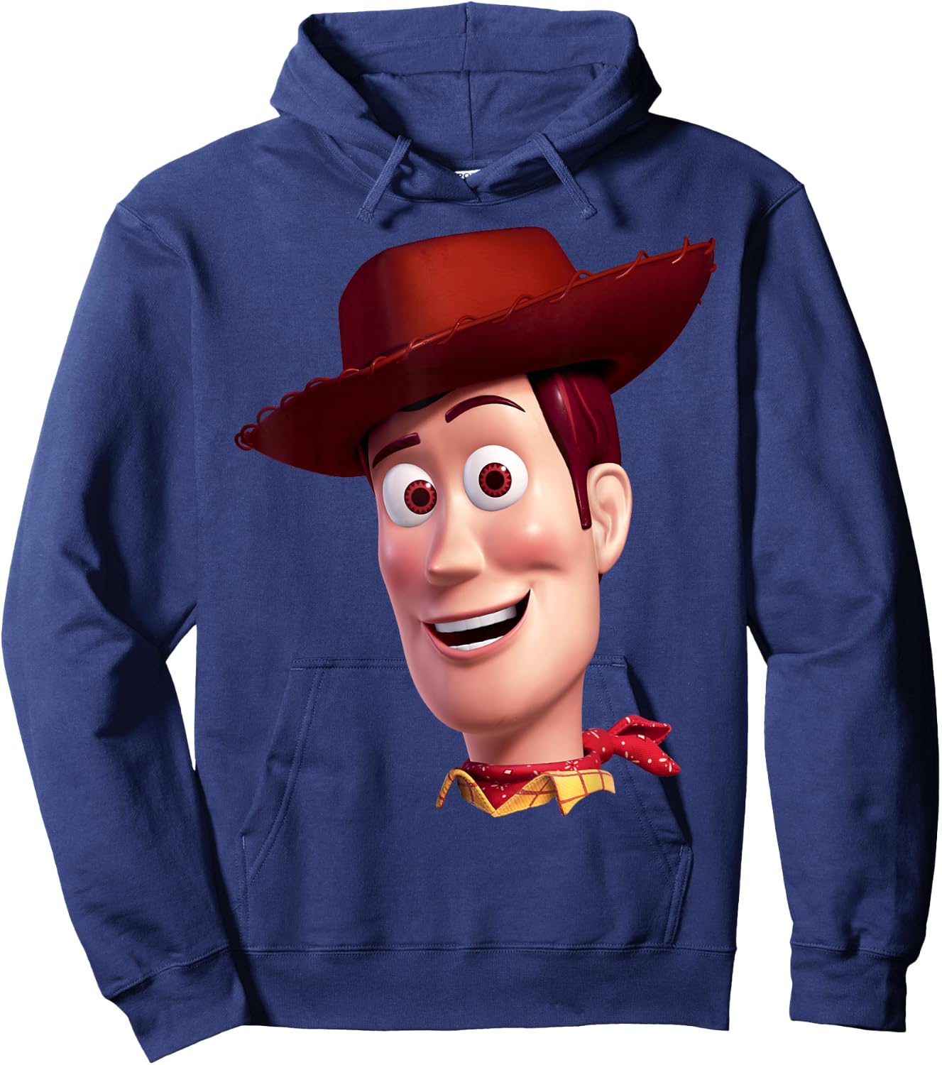 Disney Pixar Toy Story Woody Big Face Hoodie - Hoodie | Navy