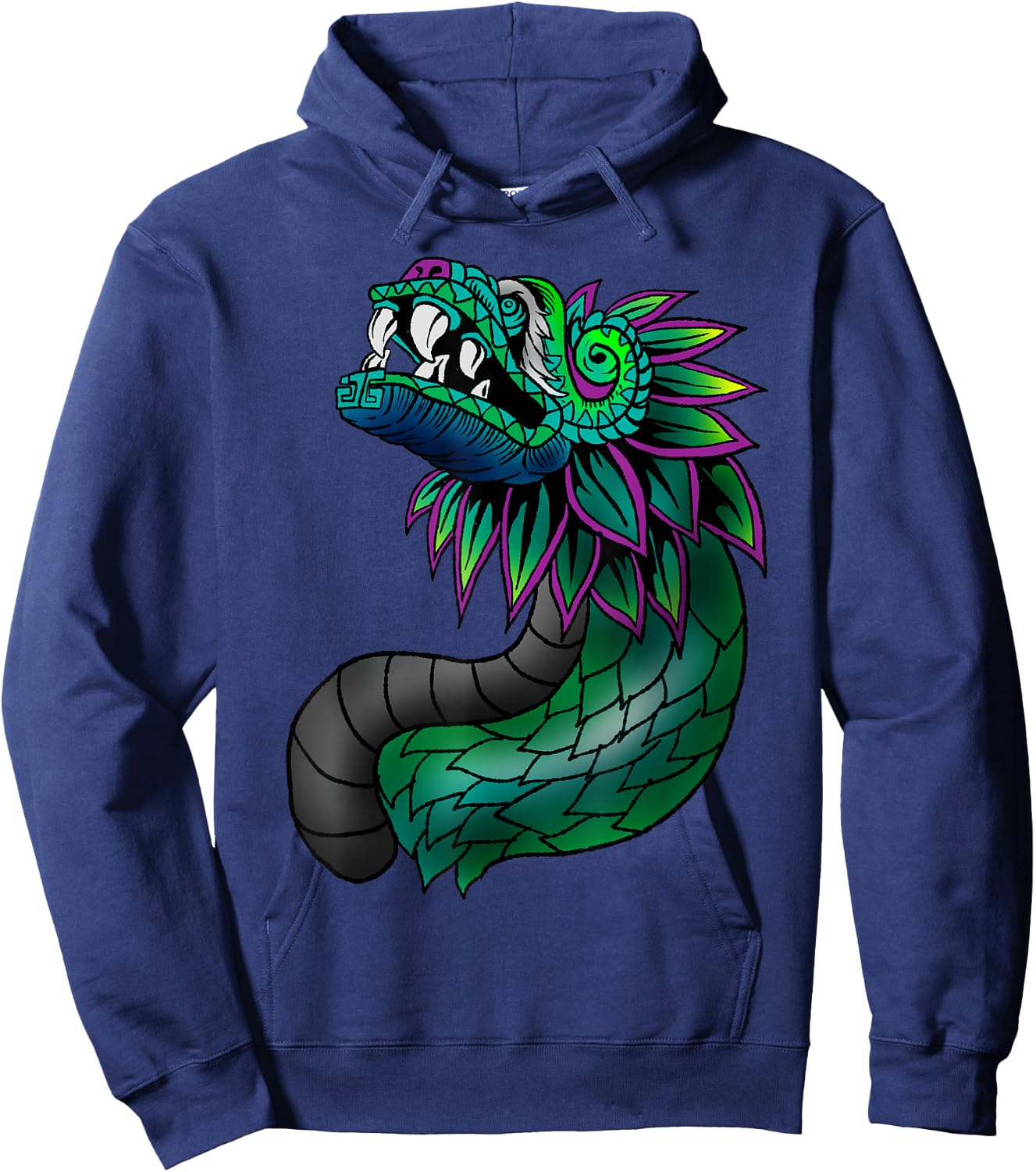Aztec God Quetzalcoatl Cool Snake Dragon Inca Maya Gift Hoodie - Hoodie | Navy