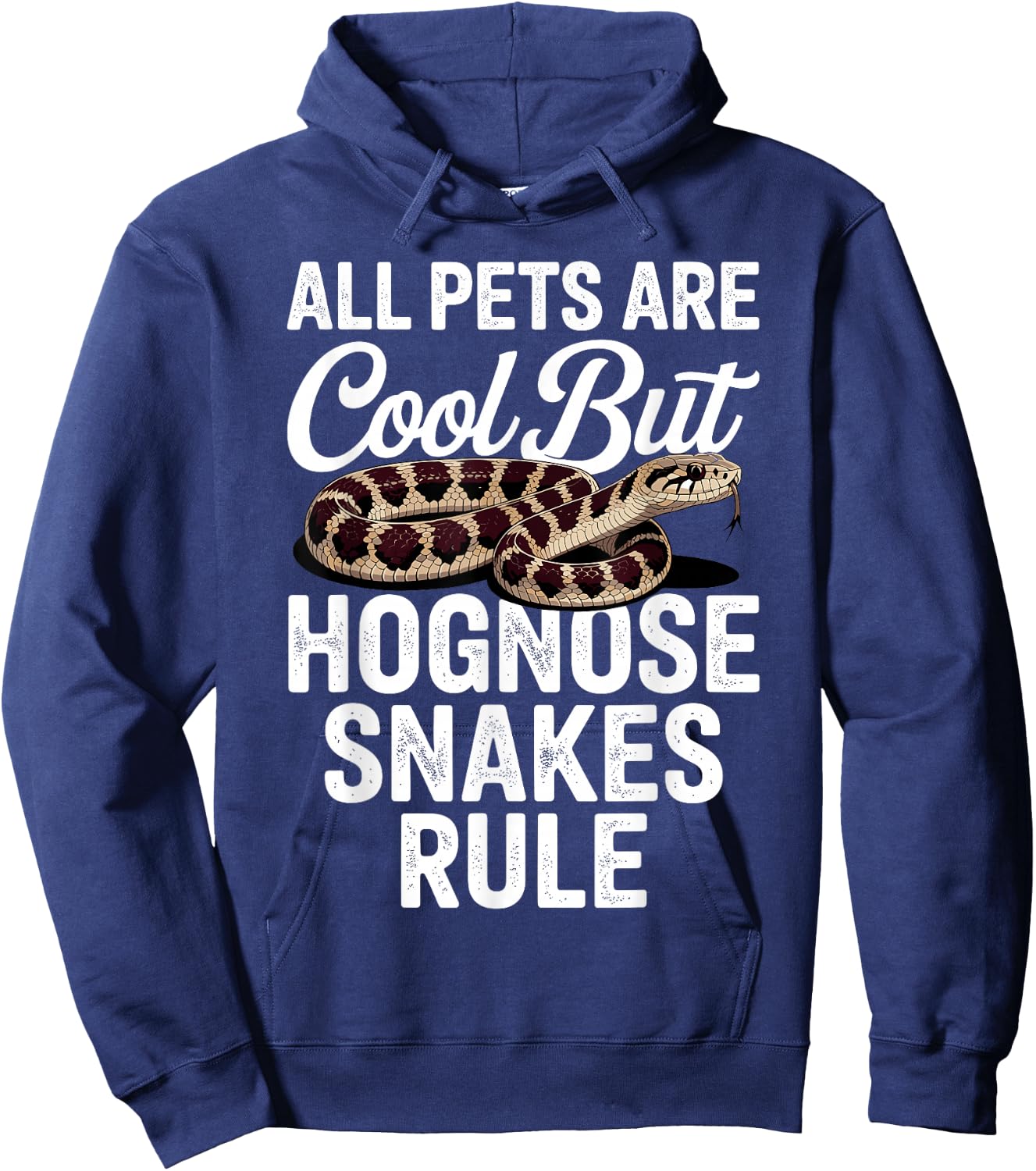 Cool Hognose Snake Art Women Herpetology Hognose Hoodie - Hoodie | Navy