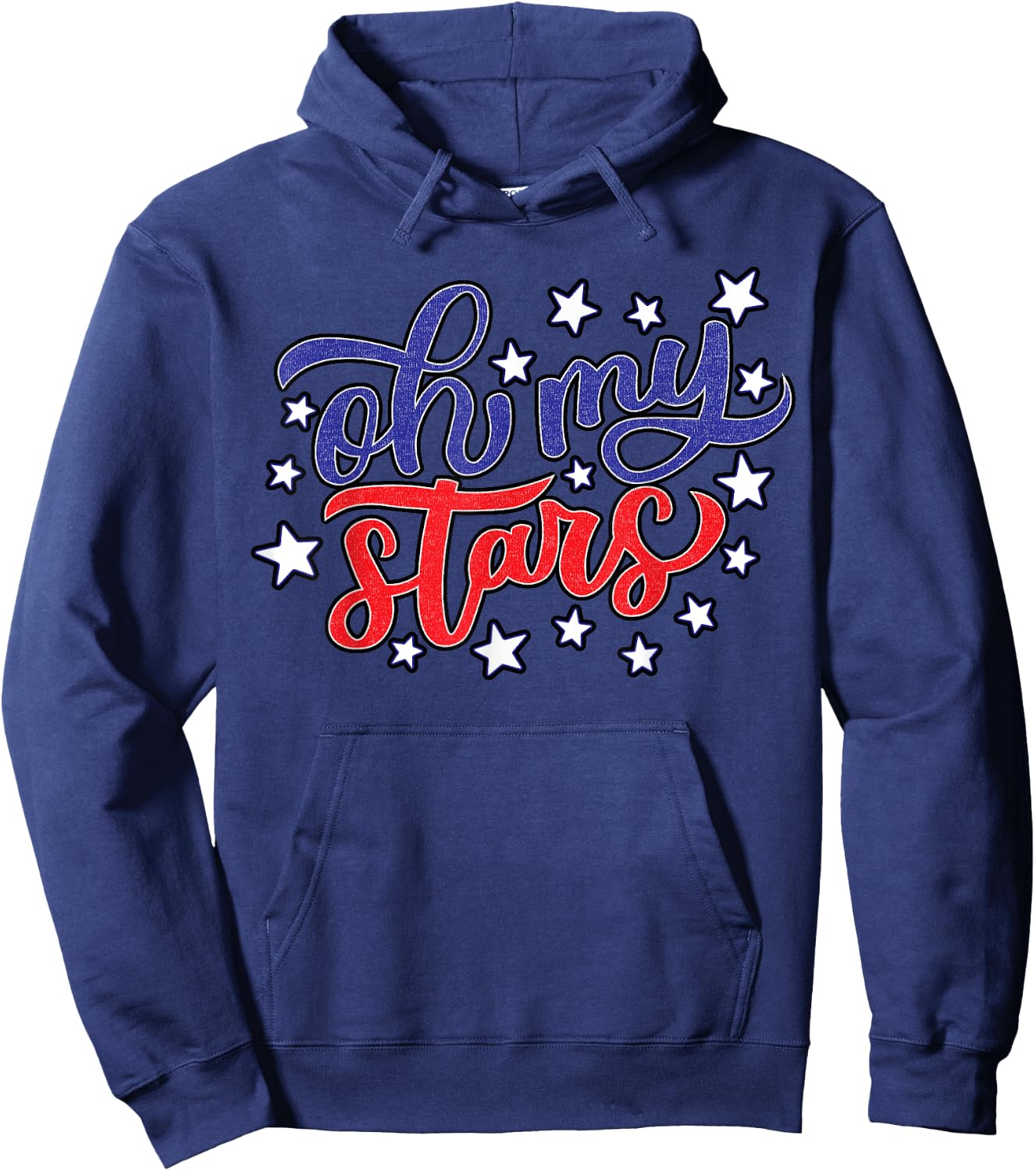 Southern Oh My Stars 4th of July Shirt Girls USA Patriotic Hoodie - Hoodie | Navy