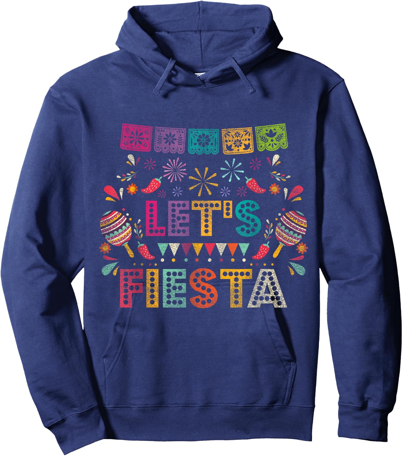 Lets Fiesta Mexico Hoodie - Hoodie | Navy