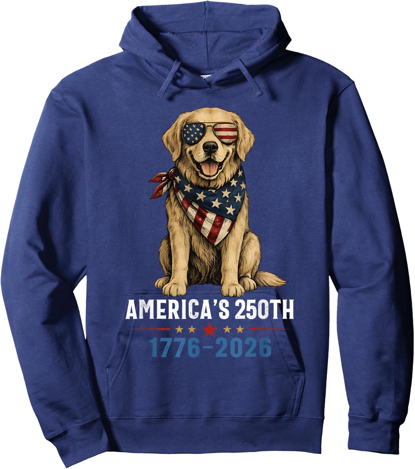 Labrador Retriever America's 250th Anniversary 1776 2026 Hoodie - Hoodie | Navy