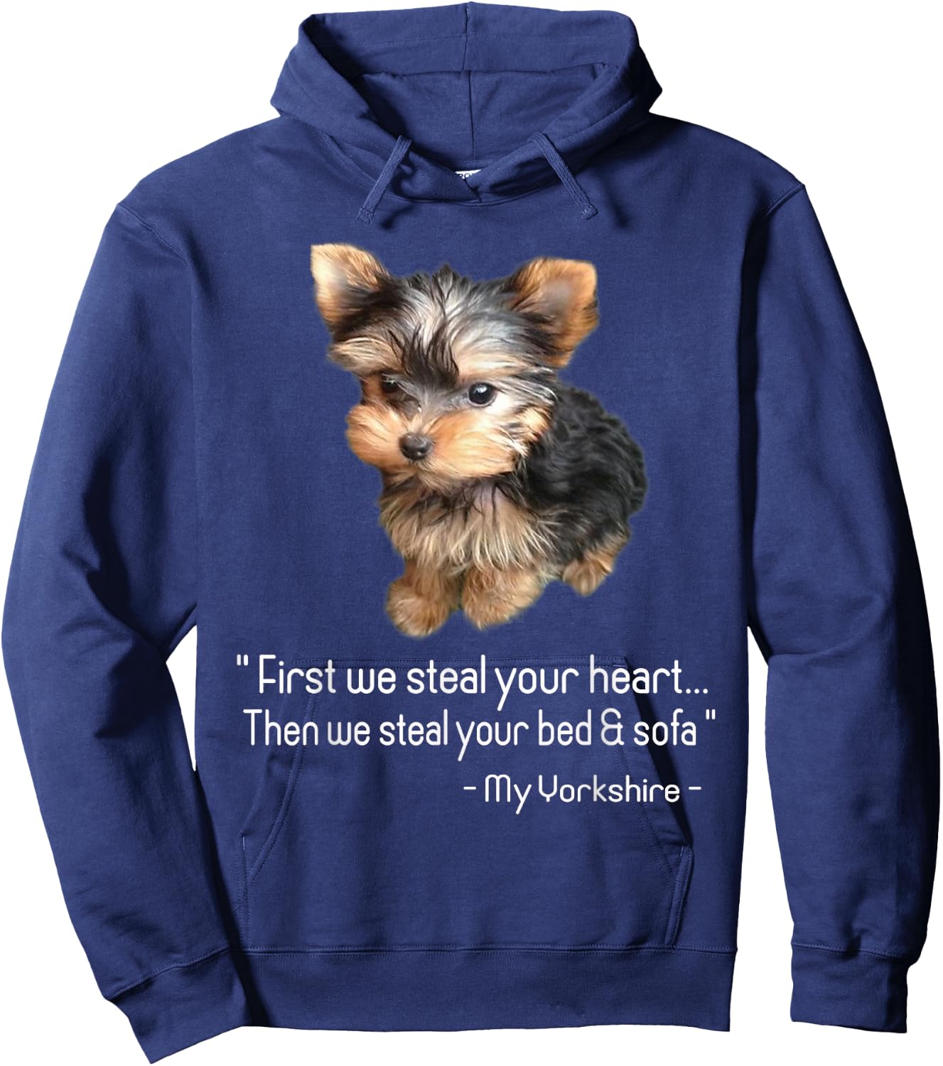 Yorkie Hoodie - Hoodie | Navy