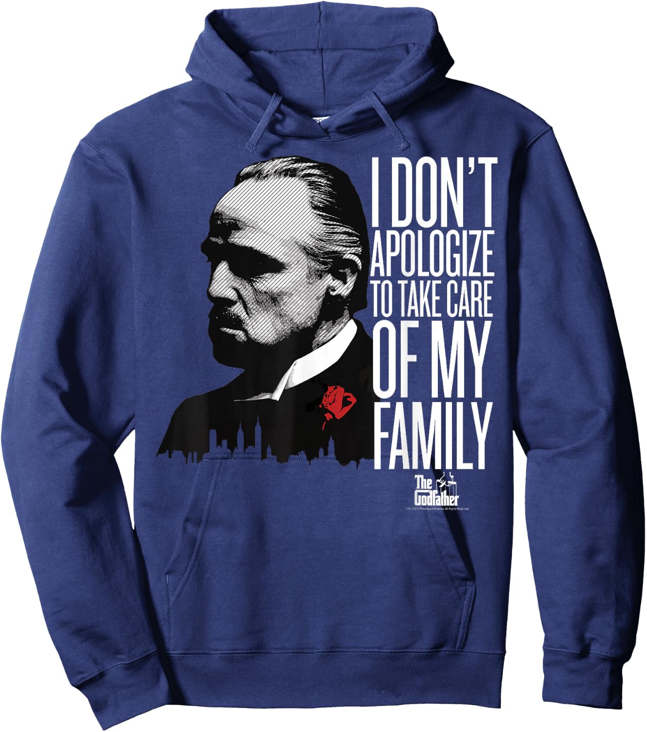 The Godfather I Don't Apologize to Take Care of My Family Small Hoodie - Hoodie | Navy