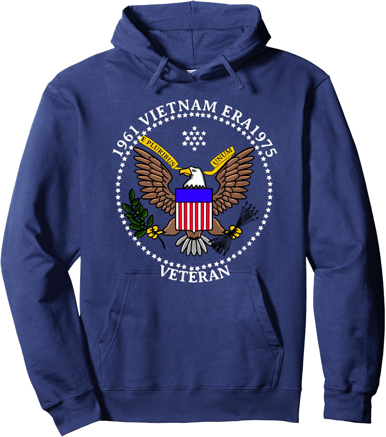 1961 Vietnam Era 1975 Emblem Cool Logo Veteran Soldier Gift Hoodie - Hoodie | Navy
