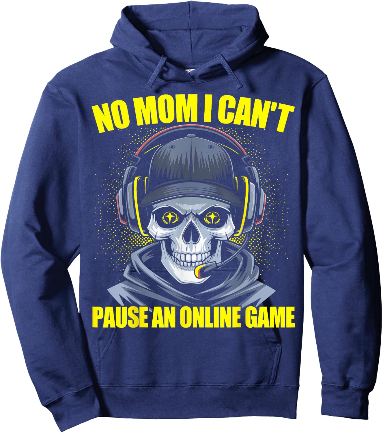Gamer Skeleton Gaming Video Games Hoodie - Hoodie | Navy