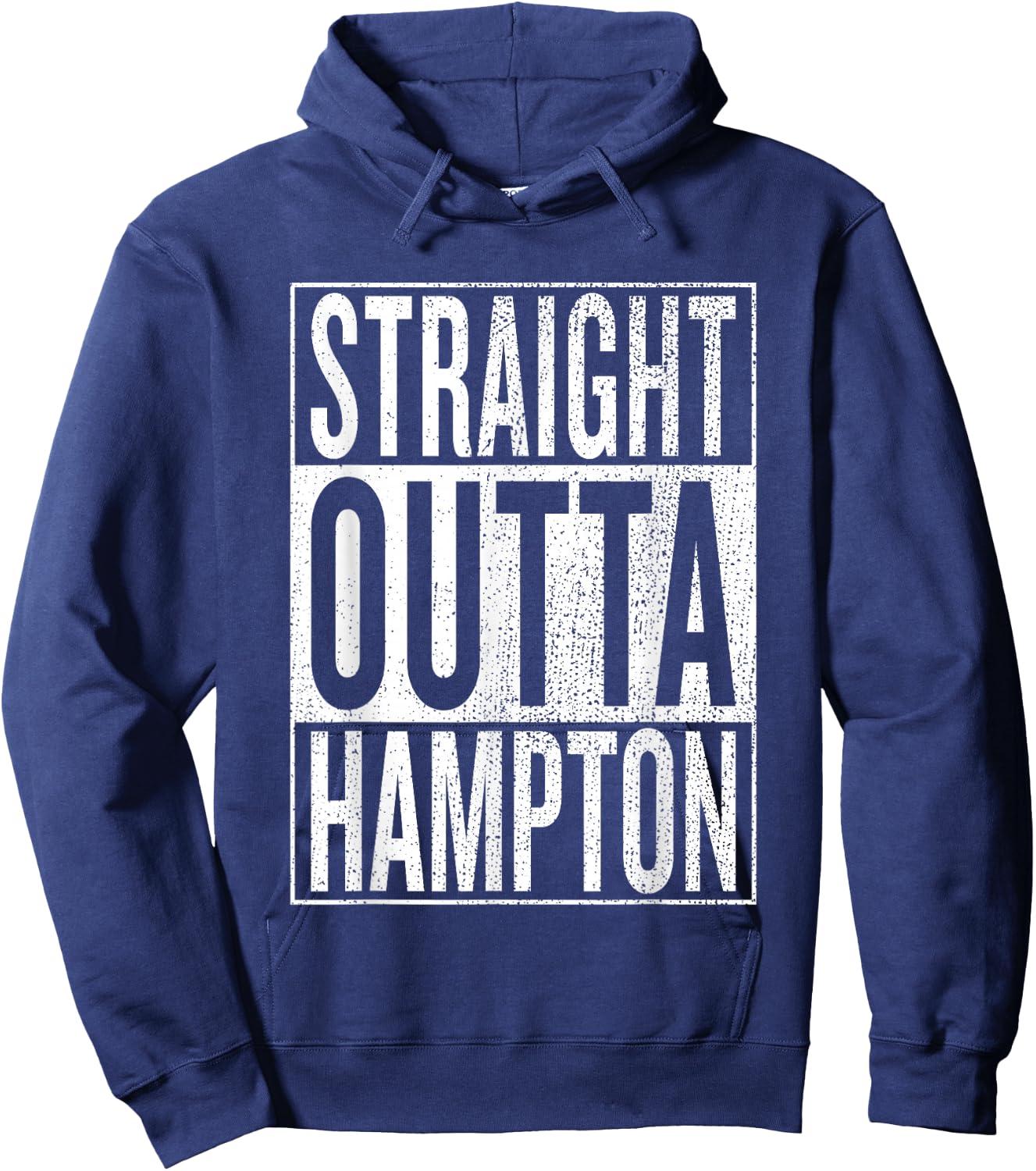 Straight Outta Hampton Great Travel & Gift Hoodie - Hoodie | Navy