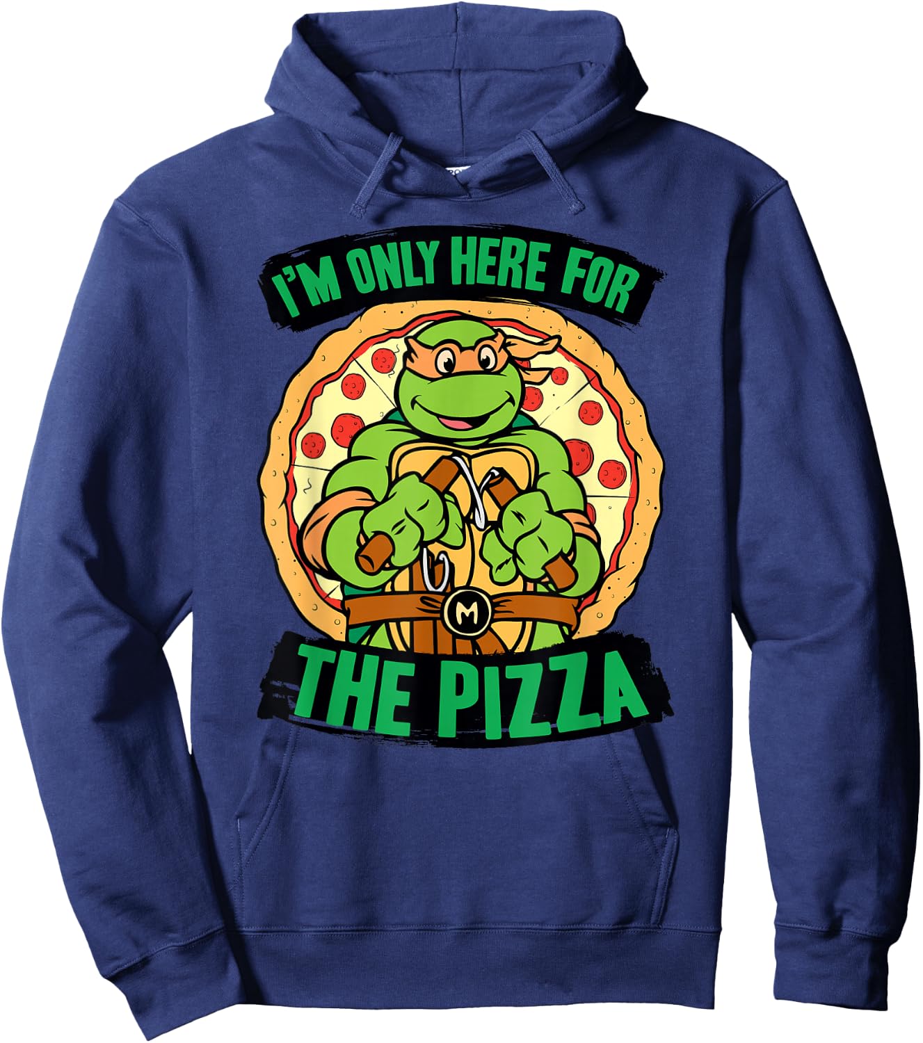 Teenage Mutant Ninja Turtles Here for Pizza Hoodie - Hoodie | Navy