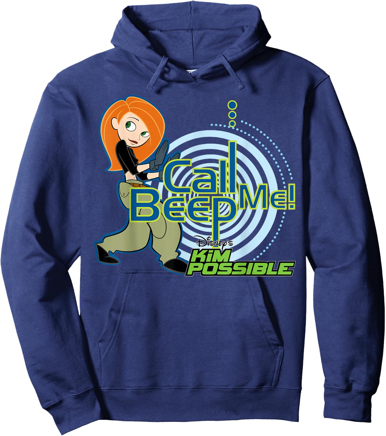 Kim Possible - Call Me Beep Me Hoodie - Hoodie | Navy
