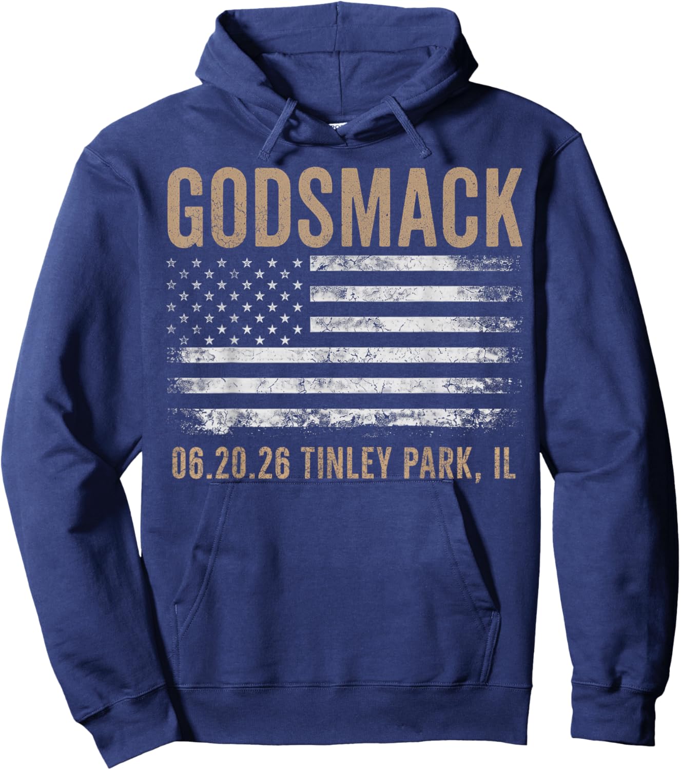Godsmack The Rise of Rock 2026 Tinley Park Hoodie - Hoodie | Navy
