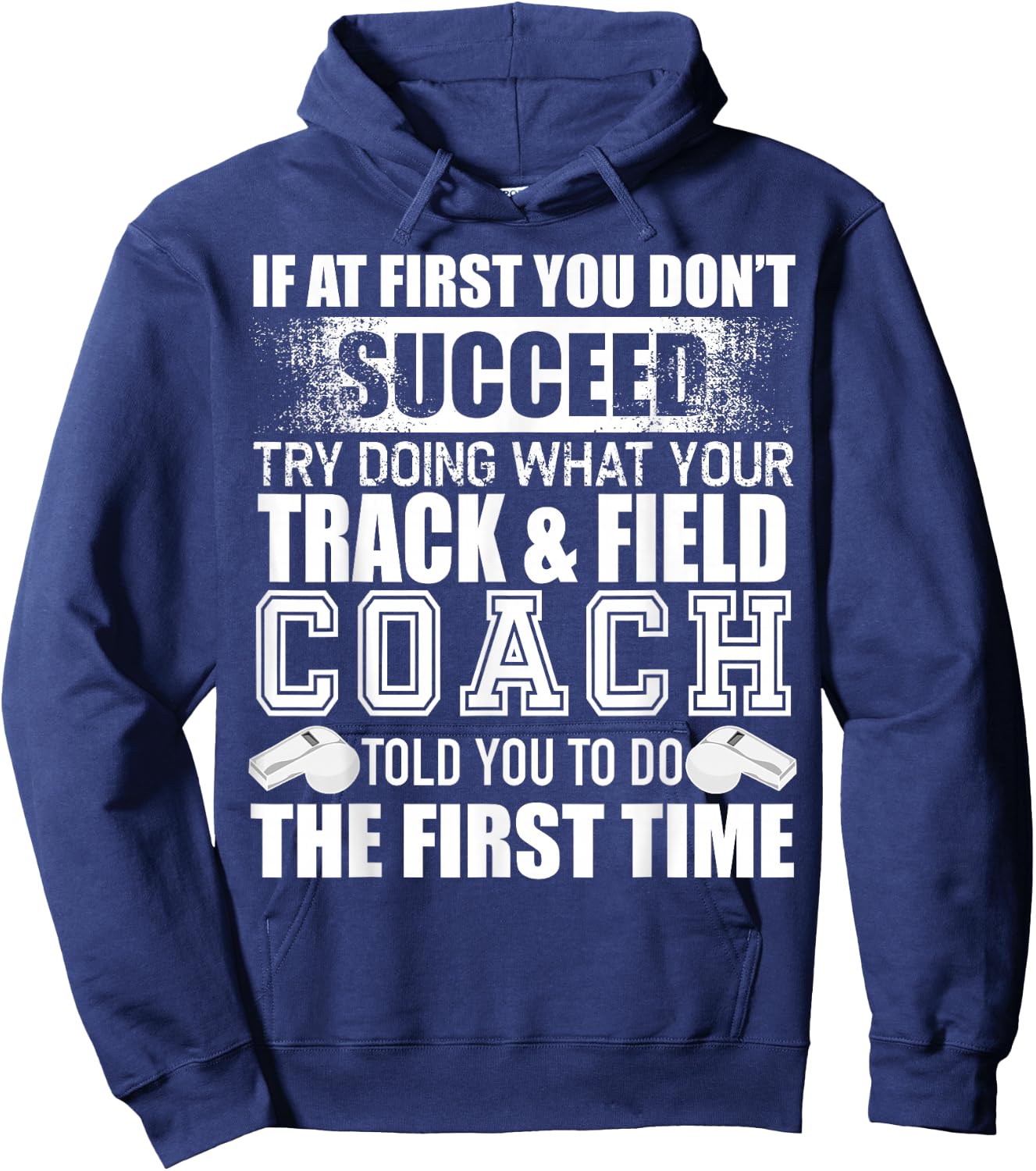 Funny Track & Field Coach Thank You Gift Coaches Hoodie - Hoodie | Navy