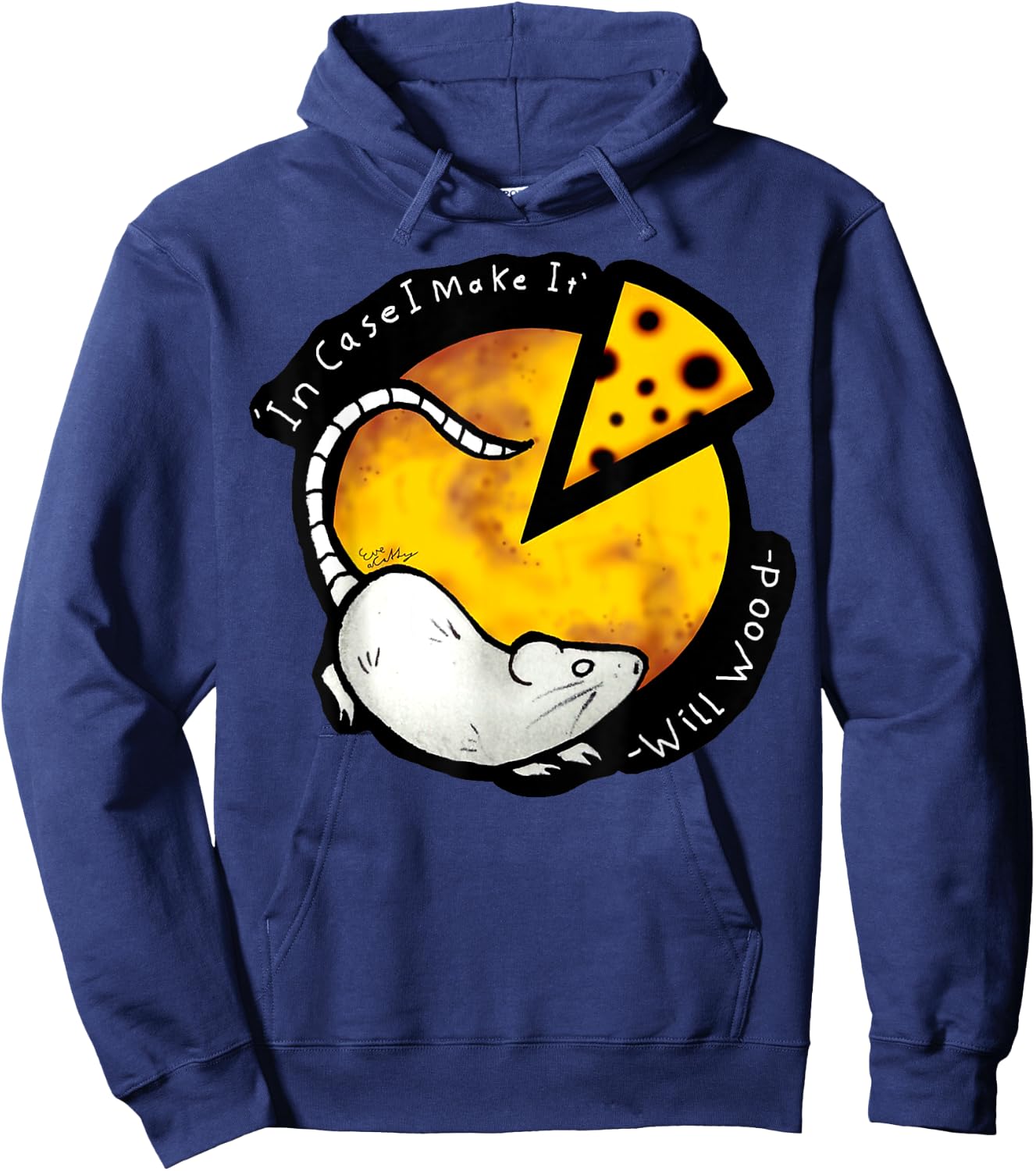 Vintage Meditation In Case I Make It Will Basic Wood Funny Hoodie - Hoodie | Navy