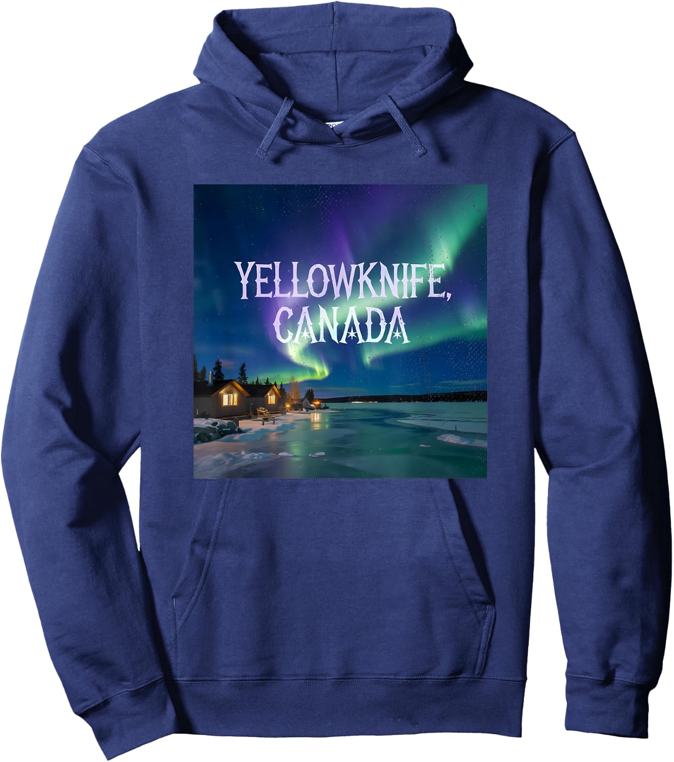 Yellowknife Canada Hoodie - Hoodie | Navy