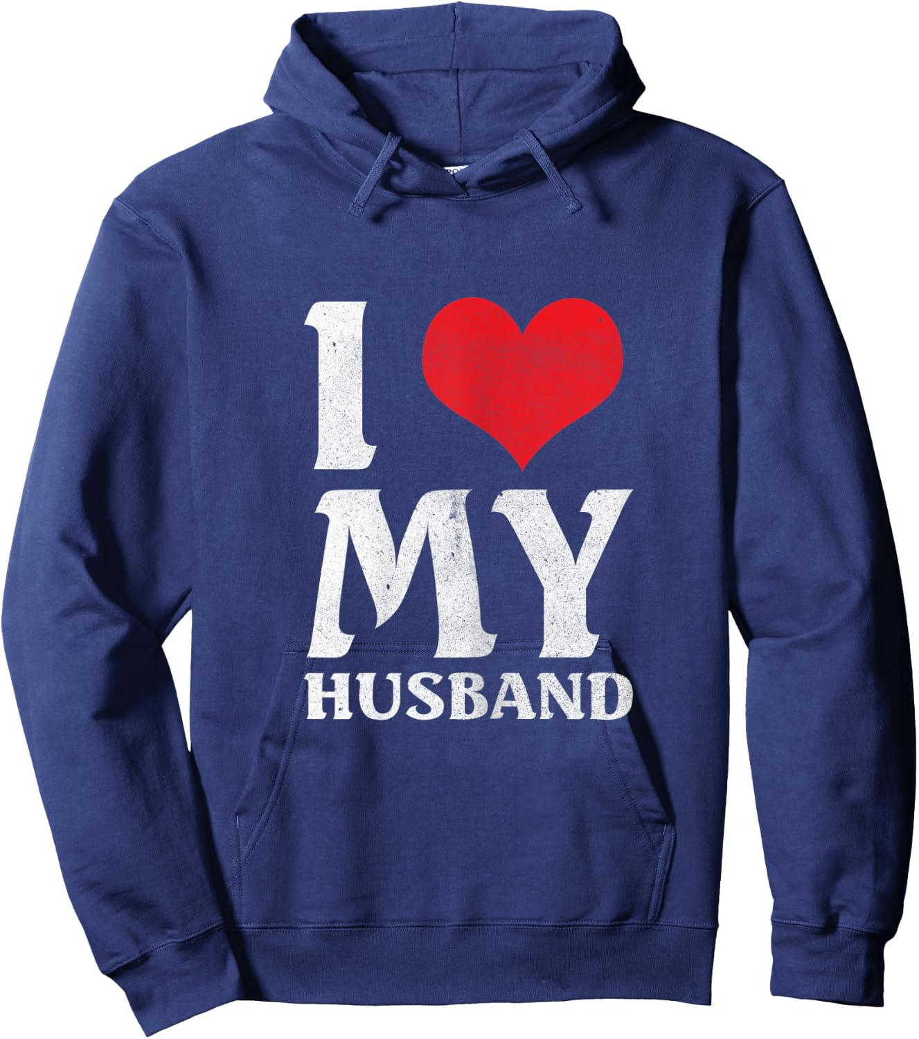 I Love My Awesome Husband Valentines Day Wife Gift Hoodie - Hoodie | Navy