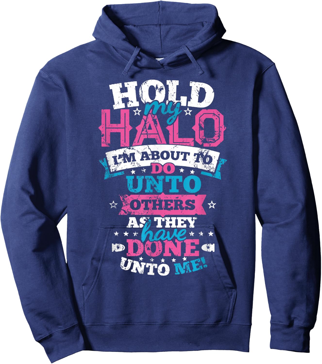Hold Onto My Halo Christian Mom Gift Hoodie - Hoodie | Navy