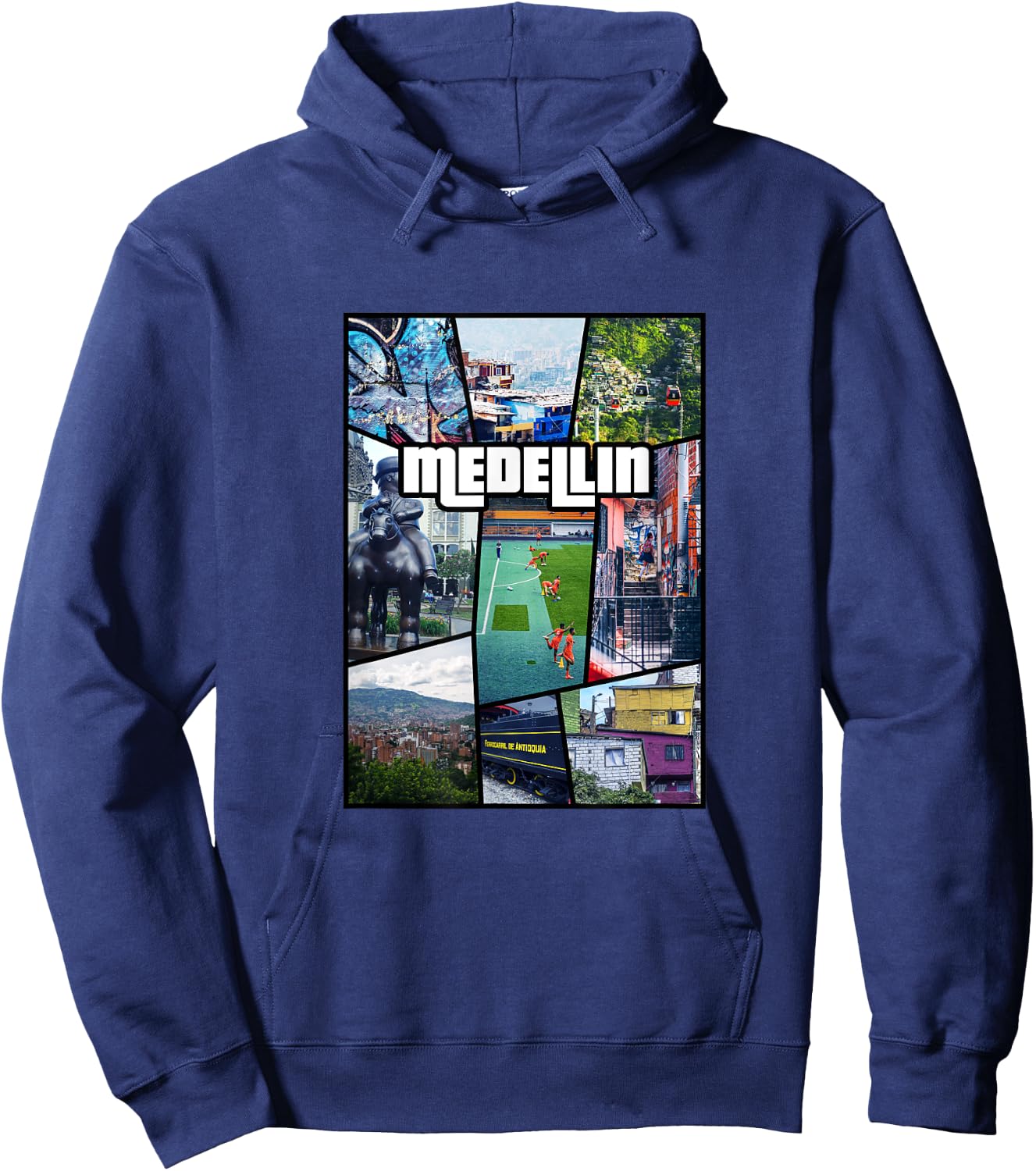 Colombia Antioquia Medellin City - South America Hoodie - Hoodie | Navy