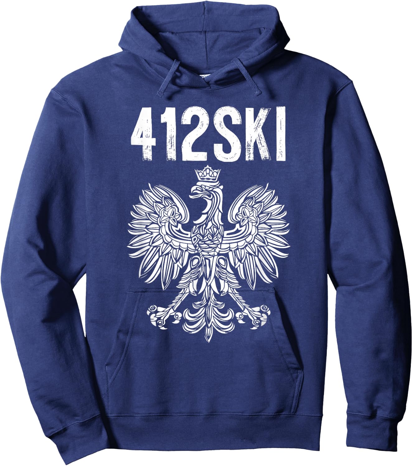 412SKI Pittsburgh Polish Pride Eagle Hoodie - Hoodie | Navy