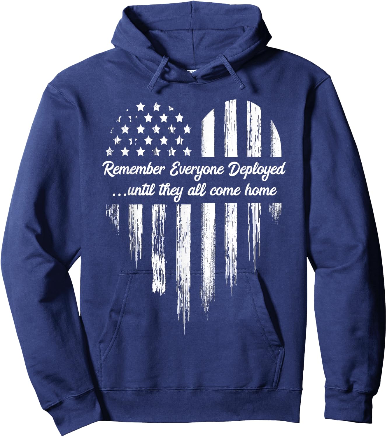 Red Friday Remember Everyone Deployed American Flag Heart Small Hoodie - Hoodie | Navy